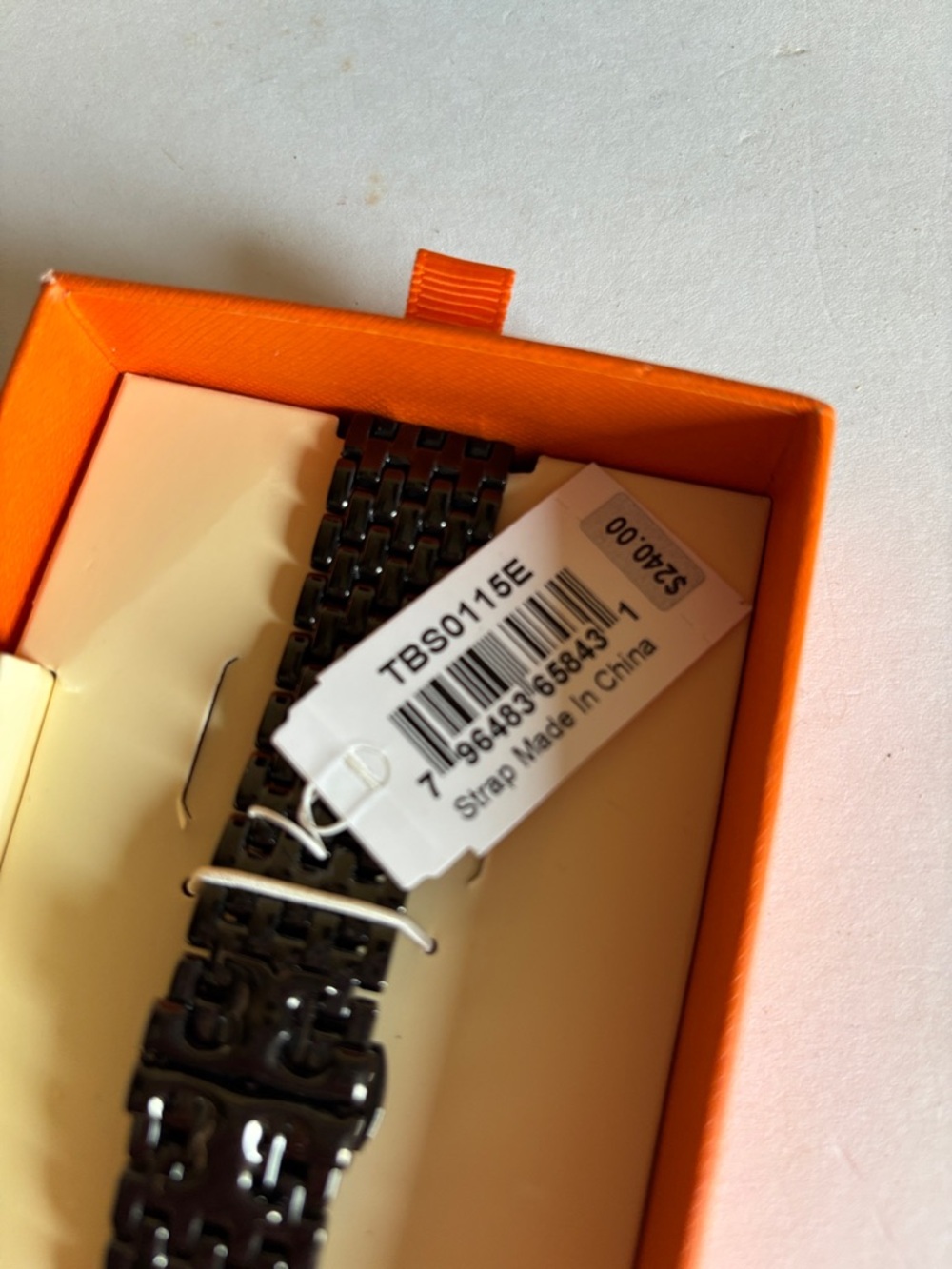 Tory Burch The Eleanor Black 18mm Apple Watch® Bracelet Watchband - Picture 8 of 13